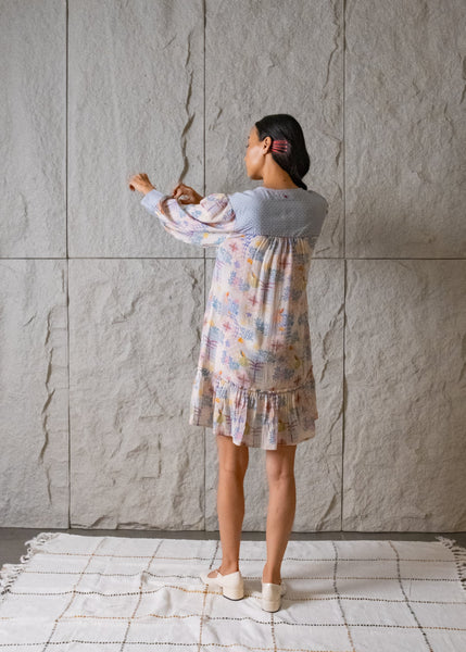 Farasha V Neck Short Dress