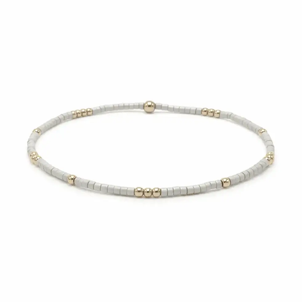 2mm Newport CHAMPAGNE + Gold Filled Waterproof Bracelet