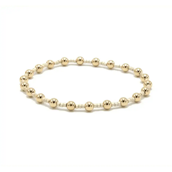 Coastal Champagne Newport Gold Filled Waterproof Bracelet