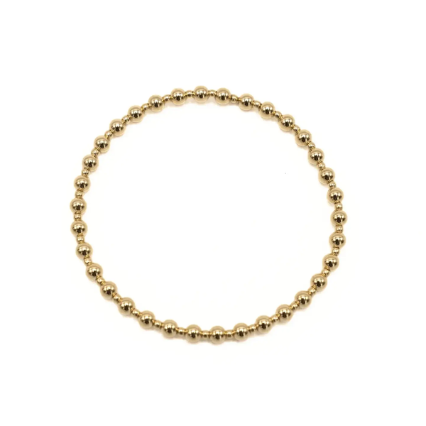 4mm+2mm+4mm Gold Filled Waterproof Dimension Bracelet