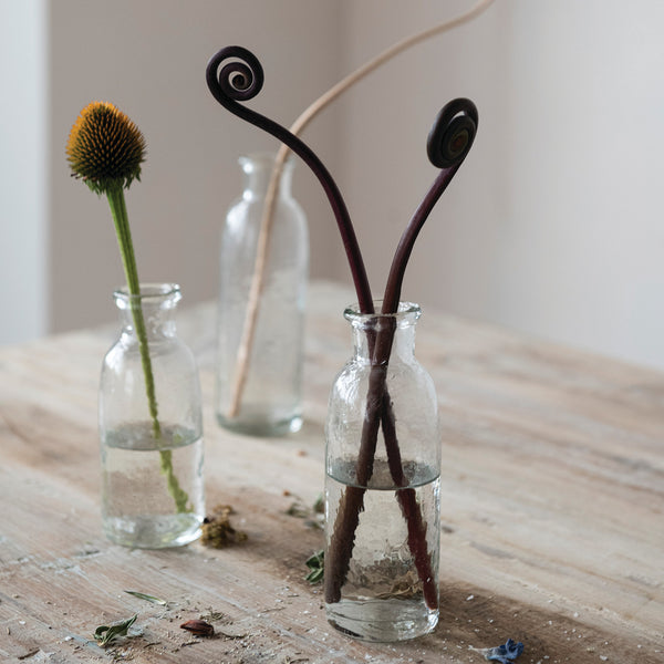 Hand-Blown Glass Bottle Vases