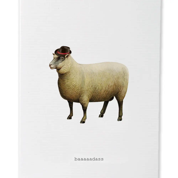 Baadass Greeting Card