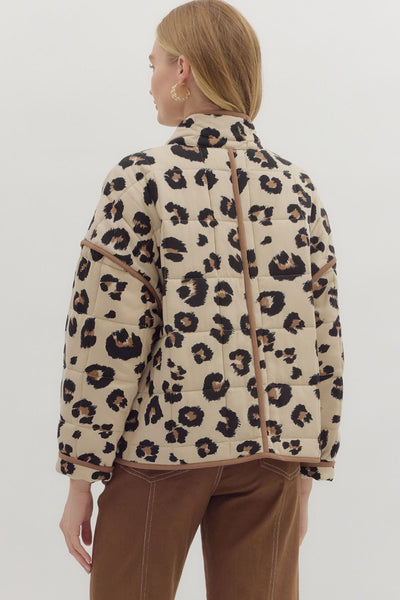 Leopard Quilted Jacket