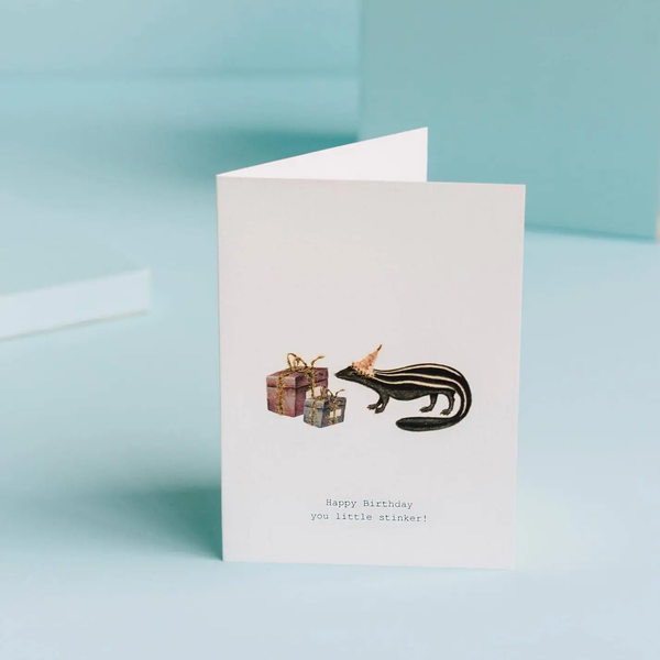 Happy Birthday You Little Stinker Birthday Card