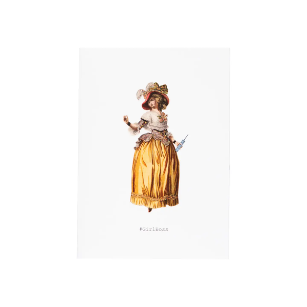 Girl Boss Greeting Card
