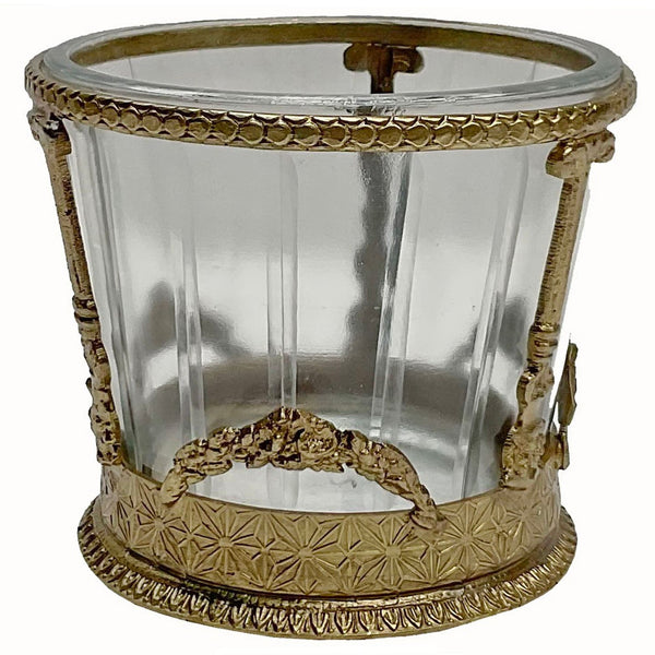 Antique Gold Vanity Candle Holder