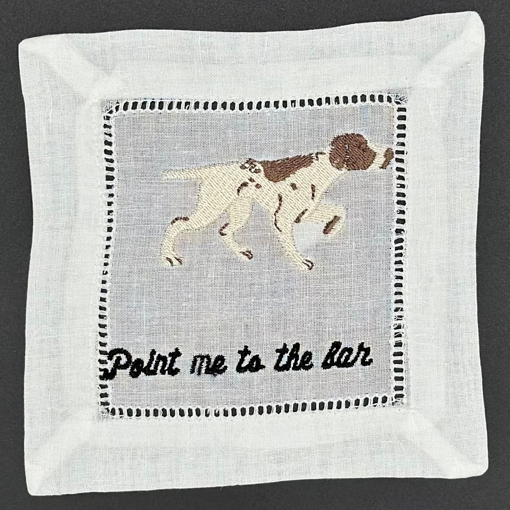 Fabric Pointer Cocktail Napkin or Coaster