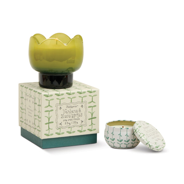 Tulip Glass Candle - Green Verbena & Lemongrass