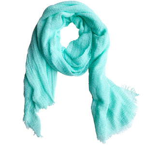 Classic Soft Solid Scarf - Seafoam