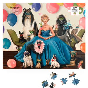 Masquerade 500 Piece Puzzle by Lisa Finch Puzzle