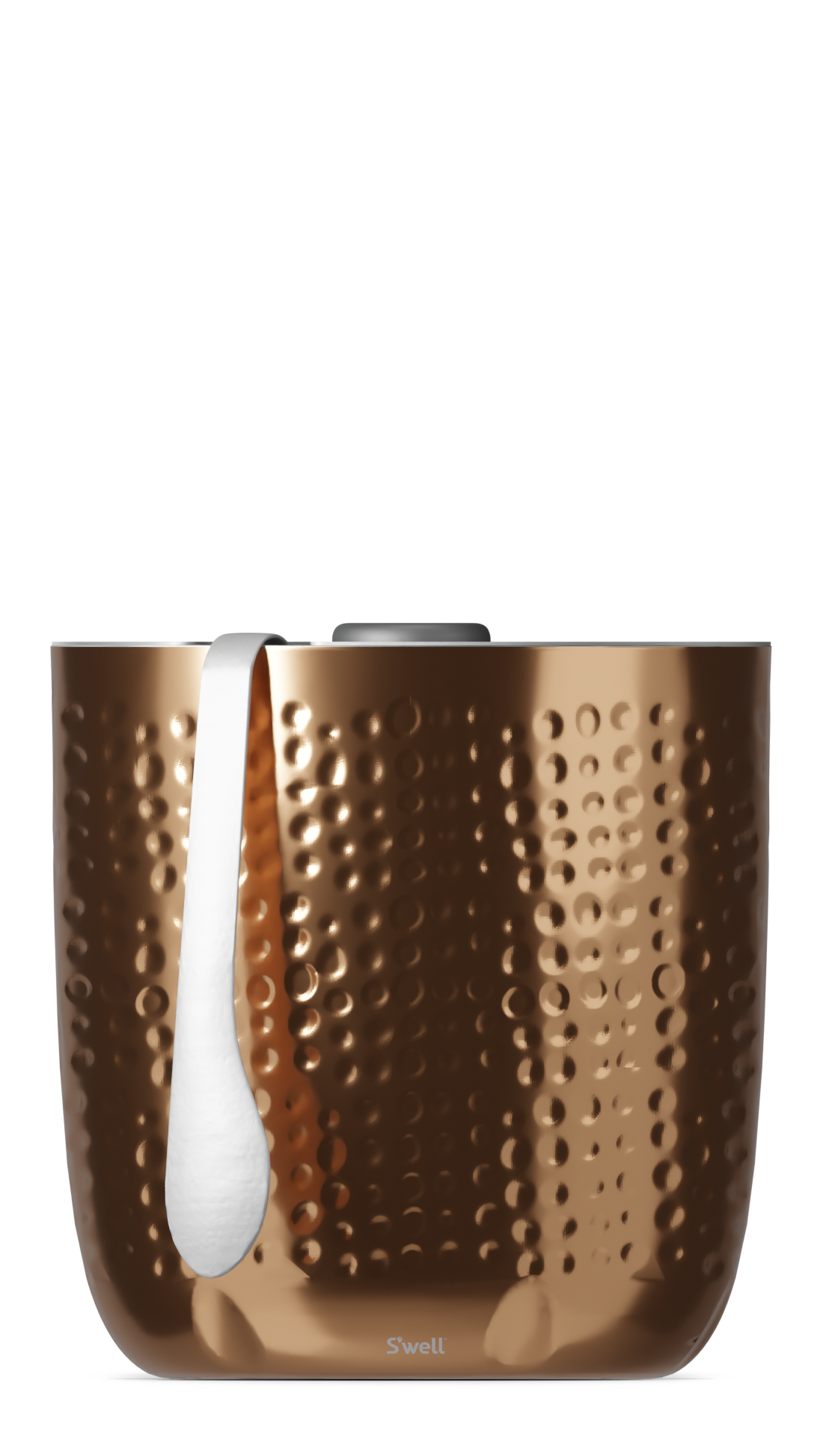 Ice Bucket + Tongs - Metallic Copper