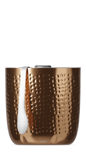Ice Bucket + Tongs - Metallic Copper
