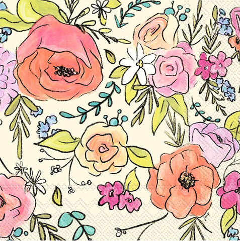 Paper Napkins - Flower Party Paper