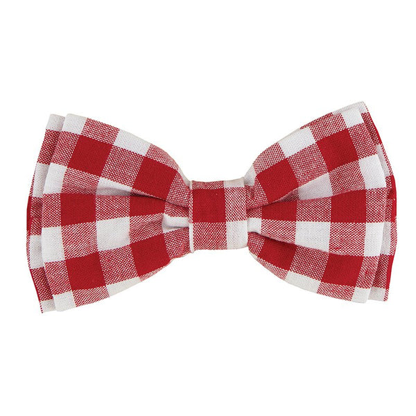 Pet Bow Tie - Red Buffalo Check