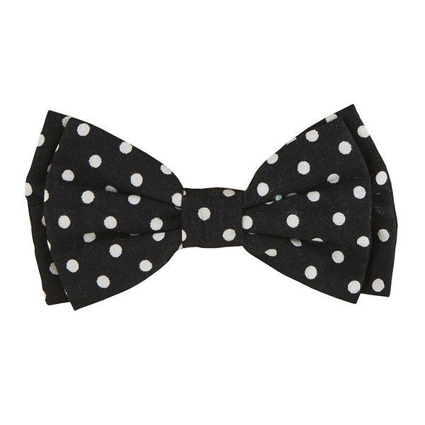 Pet Bow Tie - Polka Dot Black