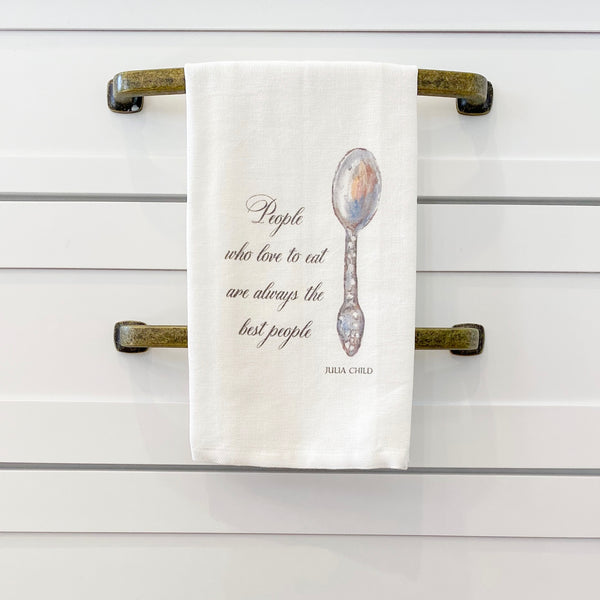 People Who Love to Eat Tea Towel