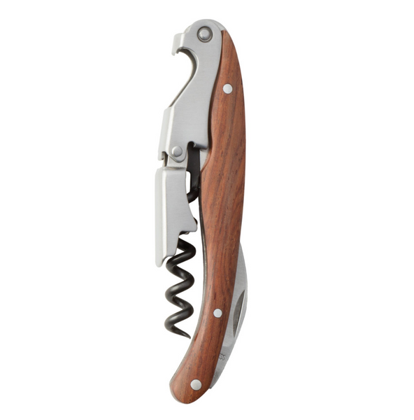 Double-Hinged Waiter's Corkscrew Wine Bottle Opener