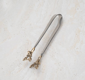 SS Gilded Deer Ice Tong