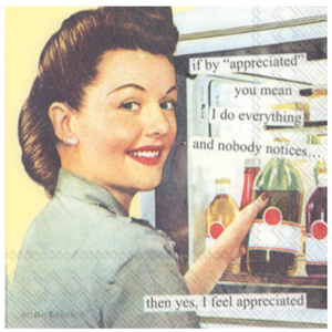 Paper Cocktail Napkins - Anne Taintor, appreciated