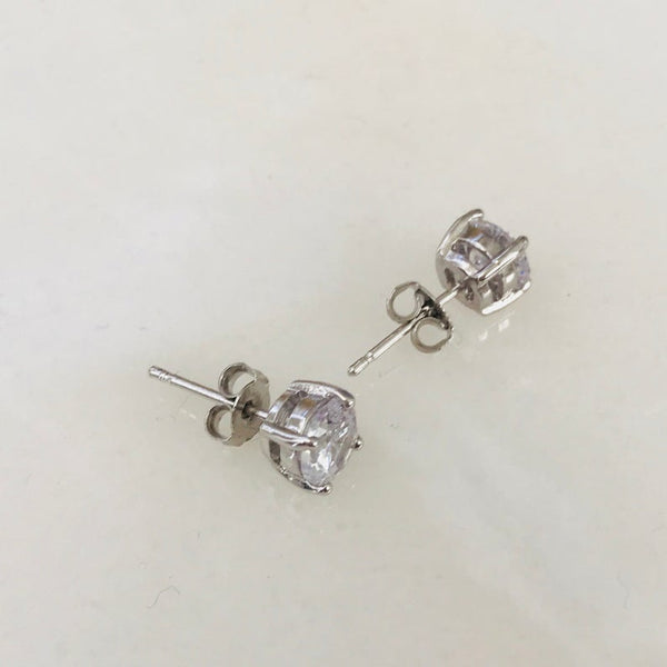 Classic CZ Stud Earrings