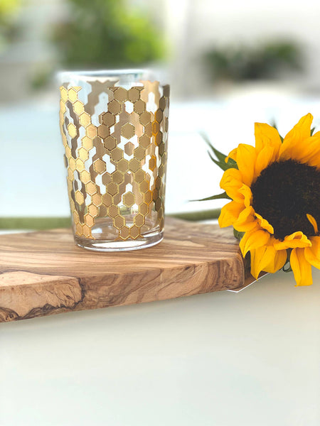 Nectar Tea Glass - Clear: GOLD