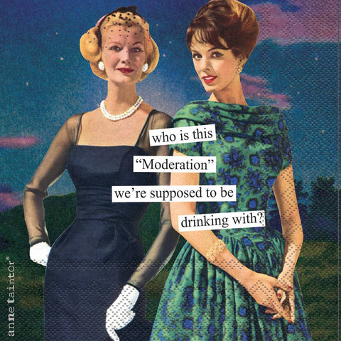 Paper Cocktail Napkins - Anne Taintor, moderation