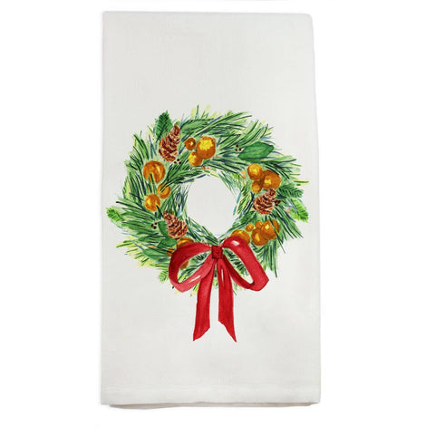 Christmas Wreath Tea Towel