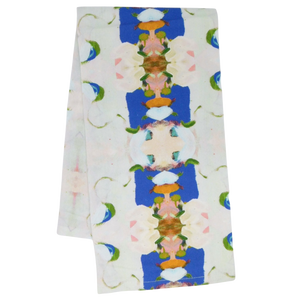 Monet's Garden Navy Tea Towel: One Size