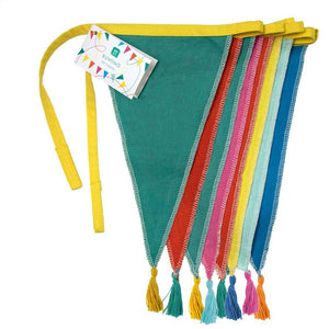 Rainbow Fabric Bunting Decoration - 10ft