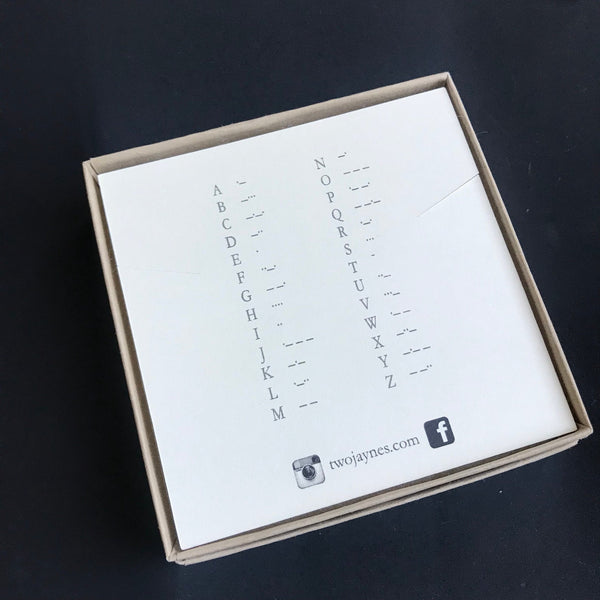 CUSTOM Morse Code Jewelry