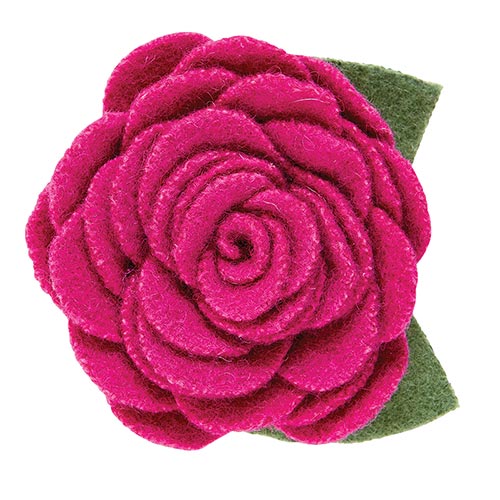 Pet Collar Flower - Medium Magenta