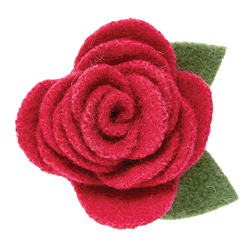 Pet Collar Flower - Small Raspberry