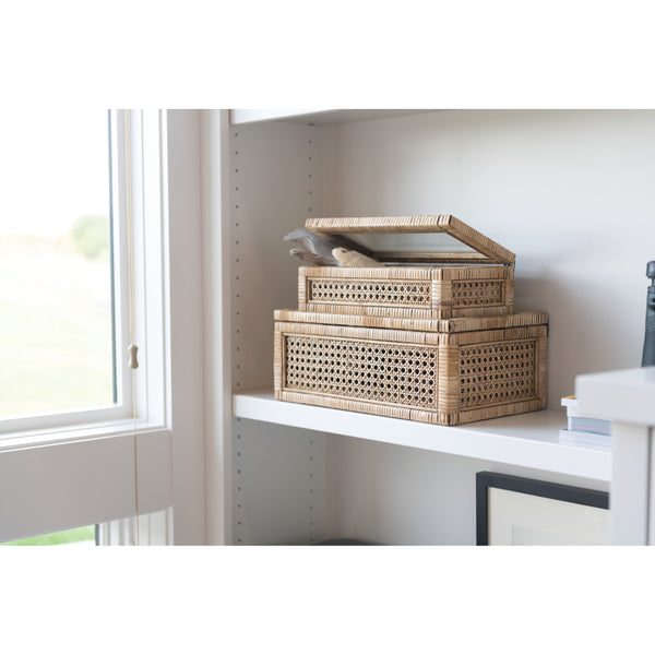 Display Boxes with Glass Lids, 2 sizes