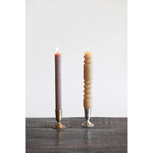 Metal Taper Candle Holder, 2 finishes