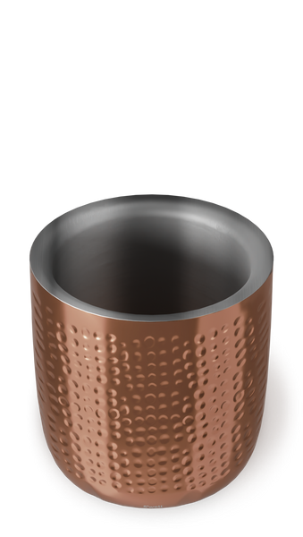 Ice Bucket + Tongs - Metallic Copper