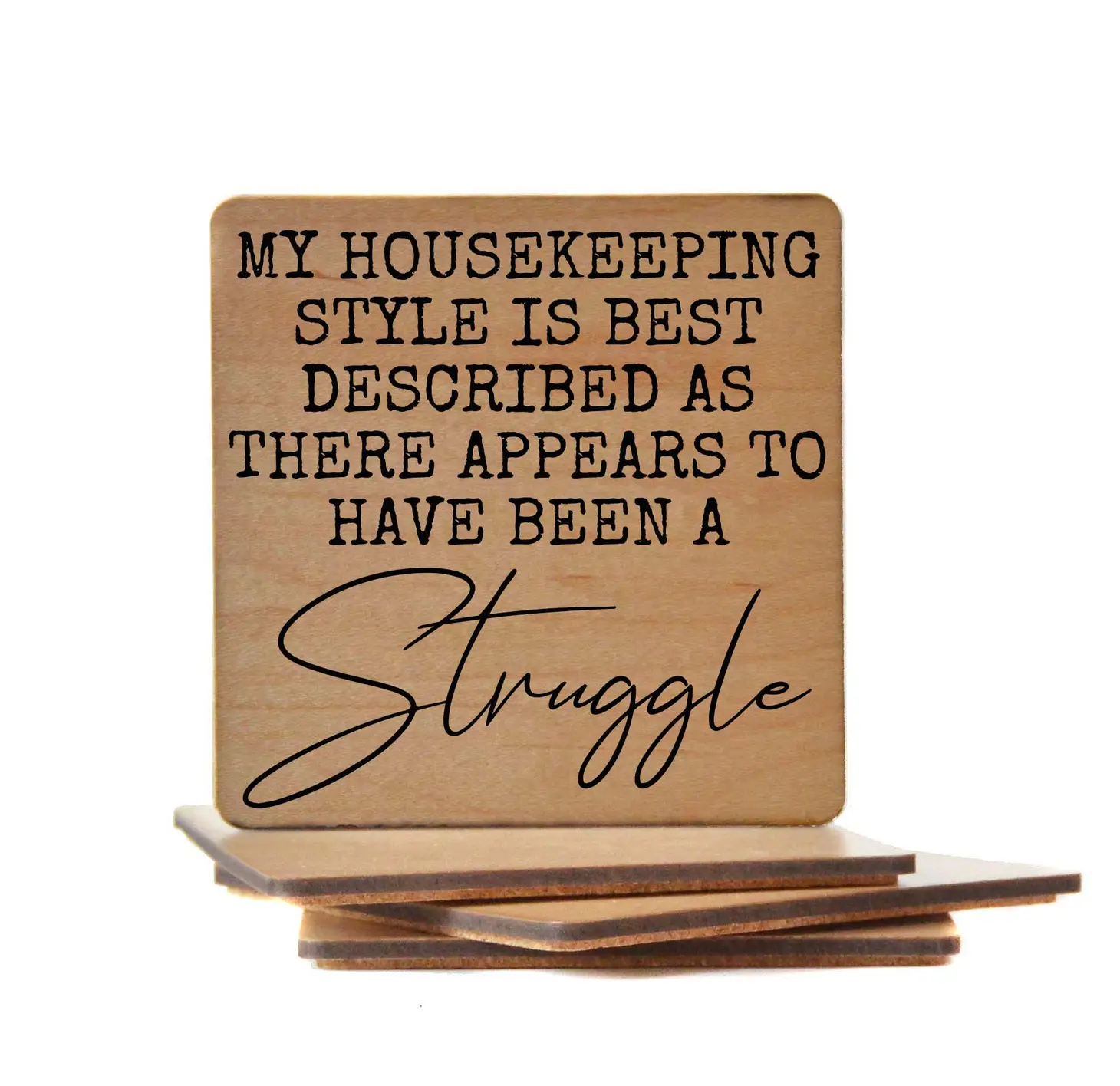 Wood Coaster - There Appears to Have Been a Struggle