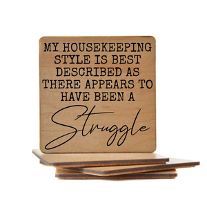 Wood Coaster - There Appears to Have Been a Struggle